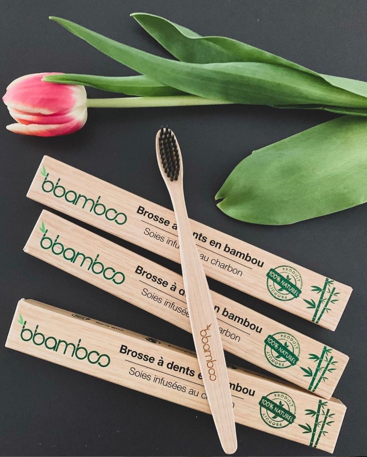 4 brosses à dents en Bambou pour le prix de 2 ! - Bbamboo