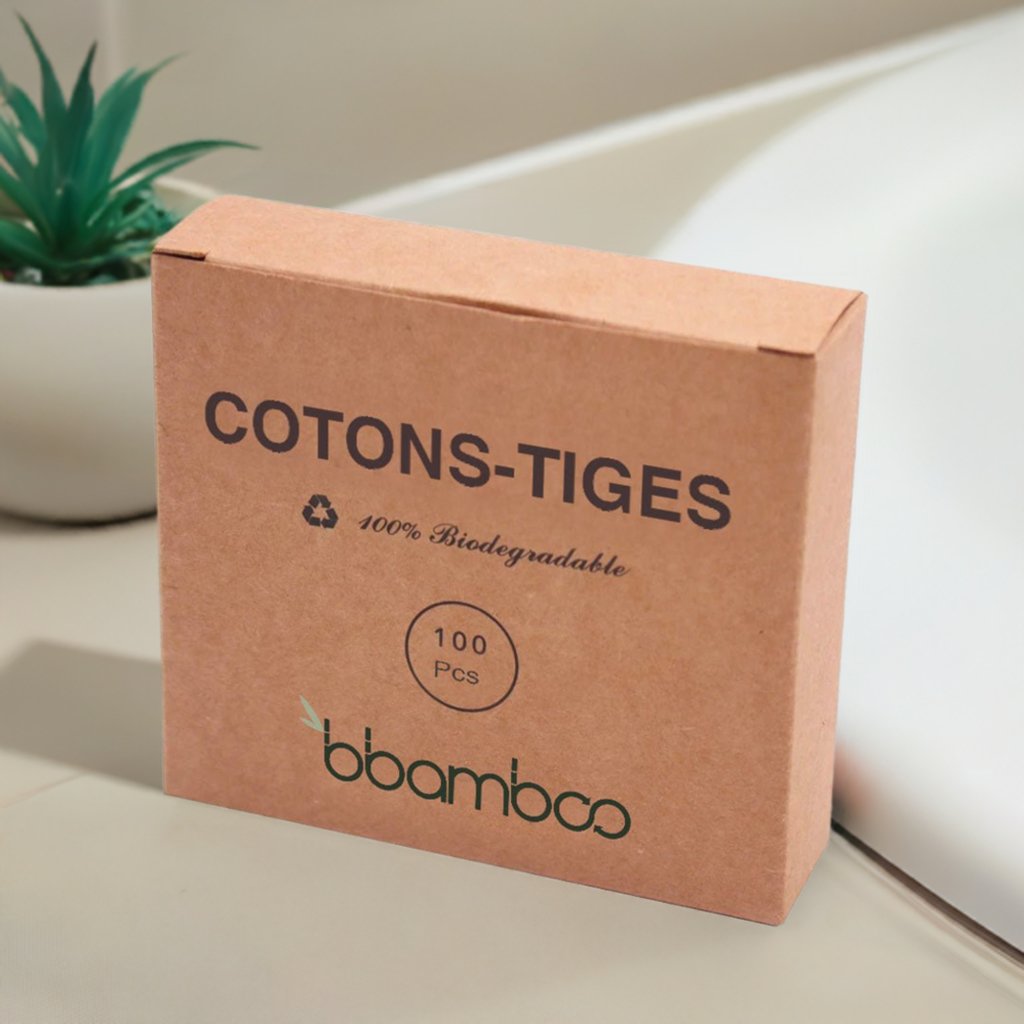 Coton - tige en bambou écologique (100 pièces) - Bbamboo