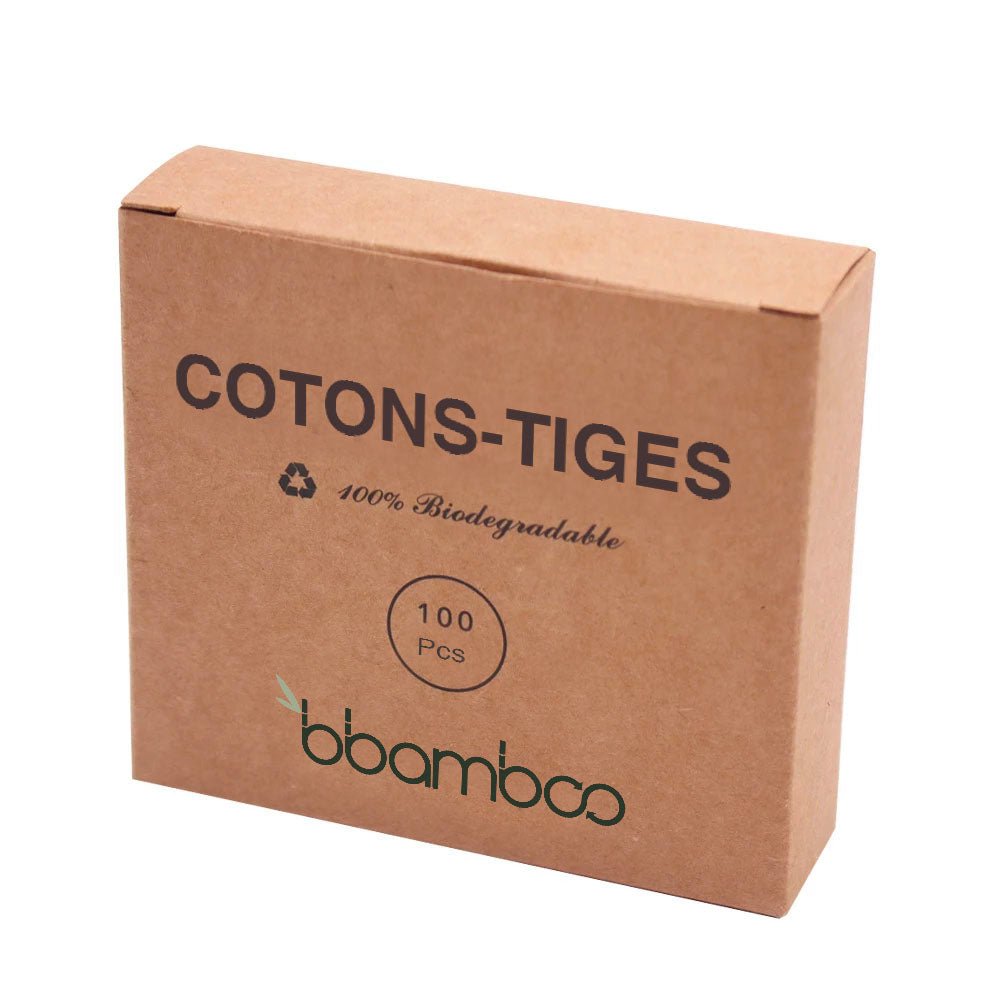 Coton-tige en bambou écologique (100 pièces) - Bbamboo